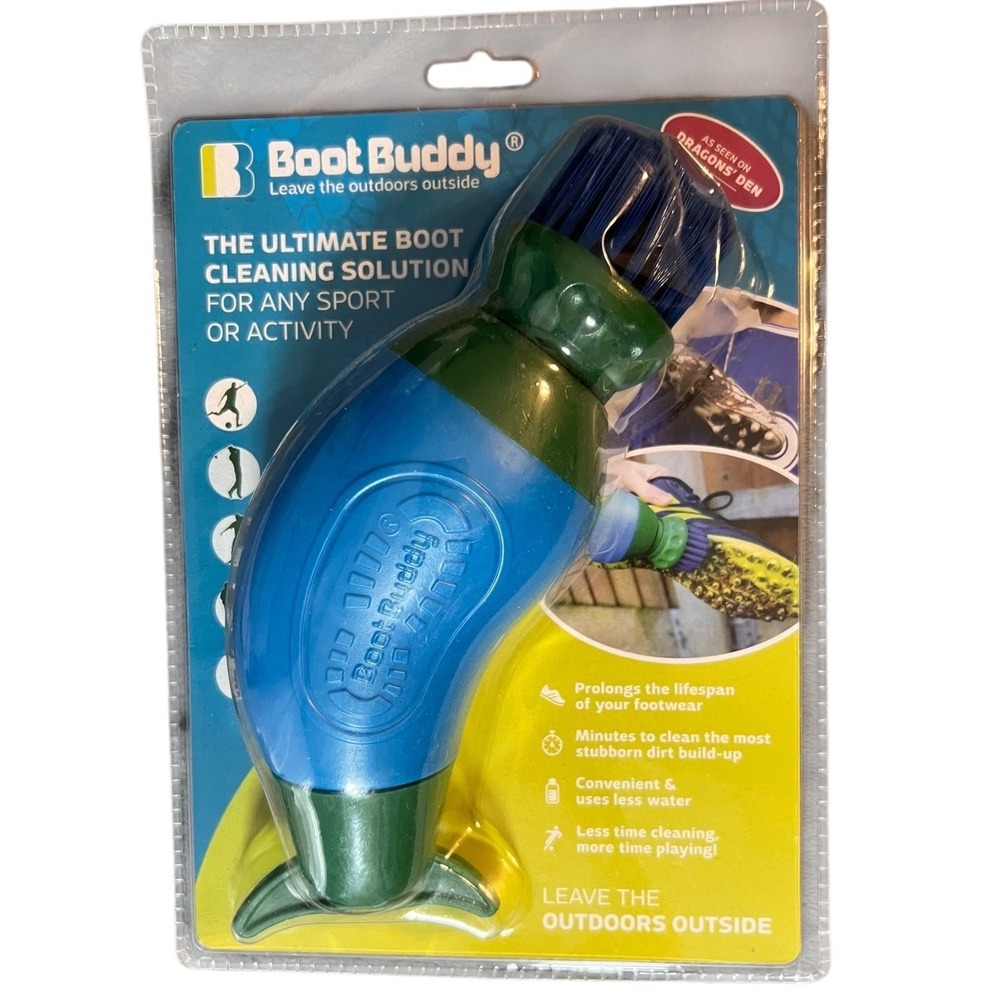NEW Boot Buddy Ultimate Portable Boot Shoe Cleaning Brush Tool Sealed